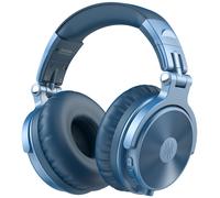écouteurs sans fil Bluetooth 5.2 avec Microphone,110H de temps de jeu,pliables,basses profondes,stéréo pro-c-x,pour téléphone PC Christmas Gift - Type Pro-C-blue