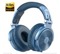 écouteurs sans fil Bluetooth 5.2 avec Microphone,110h Hi-Res casque bluetooth oreillettes pliables,ecouteur sans fils/Filaire pour téléphone portable,PC,sport,Pro-C-X - Type Blue
