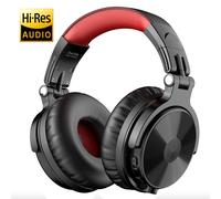 écouteurs sans fil Bluetooth 5.2 avec Microphone,110h Hi-Res casque bluetooth oreillettes pliables,ecouteur sans fils/Filaire pour téléphone portable,PC,sport,Pro-C-X - Type Red