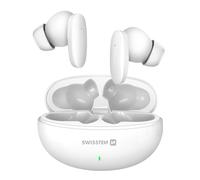 Écouteurs Sans Fil Bluetooth 5.3 Autonomie 6h avec Boîtier de Recharge Swissten Blanc