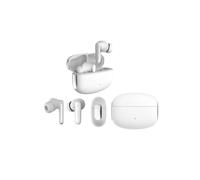 Ecouteurs sans fil - Bluetooth 5.3, batterie intégrée 37mAh (autonomie de 5.5h) + Boitier de recharge 500mAh, ANC (réduction de bruit active)+2 micro ENC, blanc