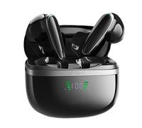 Écouteurs sans fil Bluetooth 5.3, design ergonomique avec commandes tactiles intelligentes, technologie d'appel à double microphone pour des appels