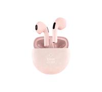Écouteurs Sans Fil Bluetooth 5.3 - Semi Intra-Auriculaires - Étanches avec Boîtier de Recharge, Microphone Intégré pour Appels pour Smartphone, Tablette, Ordinateur Portable - Rose