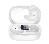 Écouteurs sans Fil Bluetooth 5.3 Stéréo avec Basses et Réduction du bruit Active Blanc