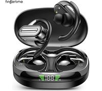 Écouteurs sans fil Bluetooth 5.4 56H d’Autonomie Chargement Casque de Sport Supra-Auriculaire Étanches Basses Profondes Noir