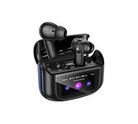 Ecouteurs sans Fil Bluetooth 5.4 ANC / ENC Etui de Charge avec Ecran LED Tactile Noir