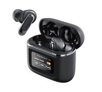 Écouteurs Sans Fil Bluetooth 5.4 avec Réduction Active du Bruit ANC - 24H d’Autonomie, Charge Rapide, Son HD 10mm, Design Compact Noir/Beige, Micro Intégré, Connexion Stable - Gris (Gris)