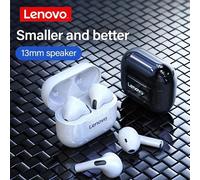 Écouteurs sans fil Bluetooth 5.4 Lenovo LP40, oreillettes TWS, commande tactile, casque de Sport, oreillettes stéréo pour téléphone Android Midnight Black 5Pcs