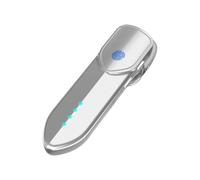 écouteurs sans fil Bluetooth à affichage LED avec empreintes digitales et écouteurs tactiles Binaural HD Call Casque intra-auriculaire léger, Silver