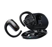 Écouteurs sans fil Bluetooth avec crochet d'oreille en silicone pour entraînement, conduite, marche, téléphone, ordinateur portable