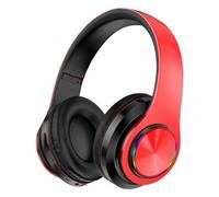 Écouteurs sans fil Bluetooth B39, oreillettes de jeu avec lumières LED colorées, casque d'écoute stéréo avec lecteur mp3, oreillettes pliables