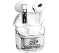 Écouteurs sans fil Bluetooth - CGV - URBAN GHOST (Blanc) - Autonomie 30h - Contrôle tactile - TWS