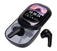 Écouteurs sans Fil Bluetooth, écouteurs Portables Annulant Le Bruit avec Un Cas de Charge D'écran Intelligent 50h Temps de Jeu pour la Vie Professionnelle D'étude