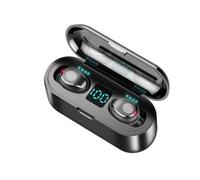 Écouteurs sans fil Bluetooth F9-2TWS, oreillettes à commande tactile, affichage LED stéréo, casque d'écoute, 5.0