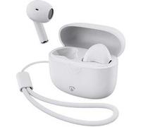 Nedis Écouteurs intra-auriculaires sans fil Bluetooth HPBT2400 avec dragonne Blanc
