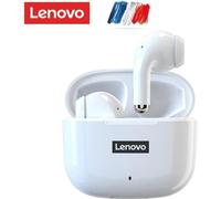 Écouteurs sans fil Bluetooth Lenovo lp40 pro - blanc