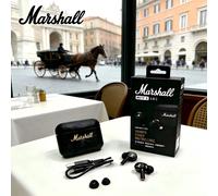 Écouteurs sans fil Bluetooth Marshall MOTIF II 2 ANC, écouteurs à réduction de bruit active tendance, or noir, édition HK Black Gold