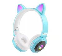 Écouteurs sans fil Bluetooth, oreillettes de chat, musique stéréo, casque avec Microphone, pour fille, cadeau pour enfants