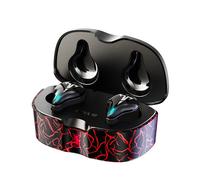 Écouteurs sans fil Bluetooth, oreillettes de jeu, basse latence, musique stéréo, étanches, avec micro