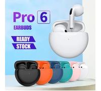 Écouteurs sans fil Bluetooth Pro 6 TWS oreillettes de Sport avec micro pour Apple iPhone Xiaomi Huawei LG