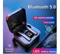 Écouteurs sans fil Bluetooth TWS BQ40, stéréo, contrôle tactile, réduction du bruit, oreillettes étanches, casque avec Microphone