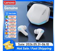 Écouteurs sans fil Bluetooth V5.4 TWS Lenovo GM2 Pro, appels HD, faible latence, double mode musique et jeux, écouteurs GM2PRO GM2 Pro White