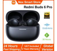 Xiaomi Redmi Buds 6 Pro Casque Sans fil Ecouteurs Appels/Musique Bluetooth Noir