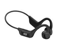 Écouteurs sans fil BT Q33Pro à dos ouvert, casque de sport à conduction d'air monté sur le cou, affichage de l'alimentation LED, carte TF pouvant être insérée Black
