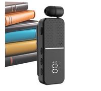 Écouteurs sans fil - Clip sur écran numérique antibruit, ensemble de 2 pièces pour une clarté audio, casque fixé avec écran, équipement sonore, bourgeons externes pour bureau, jogging et salle de