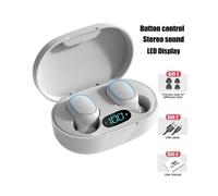 écouteurs sans fil E7S TWS (blancs) Bluetooth avec contr?le, casque de sport étanche et microphones