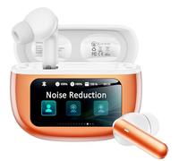 Écouteurs sans fil, écouteurs antibruit actifs avec étui de charge, écouteurs Bluetooth 6.0 avec appels clairs AI, 40 heures de lecture pour le sport et le travail, son stéréo pour iPhone