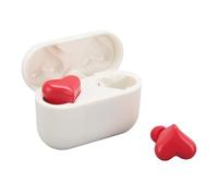 Écouteurs sans Fil en Forme de Cœur, écouteurs Stéréo Bluetooth 5.3 avec étui de Chargement, Micros Antibruit, écouteurs à Commande Tactile pour Les Voyages au Bureau