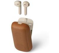 Écouteurs sans fil et Enceinte Bluetooth SPEAKERBUDS LEXON ABS Caramel Caramel G