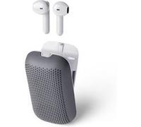 Écouteurs sans fil et Enceinte Bluetooth SPEAKERBUDS LEXON ABS Gris clair Gris clair G