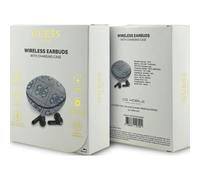 Écouteurs sans fil Guess 4G Classic Metal Logo TWS ENC bleus - GUTWST3P4EGB