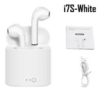 Écouteurs sans fil i7s TWSs Bluetooth 50s oreillettes de Sports casque avec micros pour tous les téléphones intelligesnt i7s white