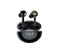 Ecouteurs Sans Fil Intra-Auriculaire Awei Avec Indicateur LED Noir Noir G