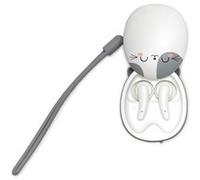Legami Écouteurs sans fil intra-auriculaires Be Free – Bluetooth avec microphone – Chaton blanc