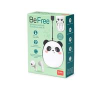 Ecouteurs sans fil intra-auriculaires avec microphone Legami Be Free Bluetooth Panda Blanc et noir