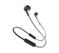 JBL Audio Écouteurs intra‑auriculaires Tune 235BT – Bluetooth, micro 3 boutons, câble plat – Noir
