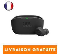 Écouteurs sans fil JBL Vibe Buds noirs - Son puissant et confort durable