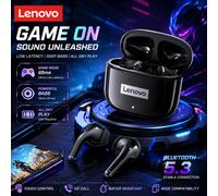 Écouteurs sans fil Lenovo LP40 Pro TWS Bluetooth 5.4, écouteurs stéréo HiFi, pour jeux, sport, commande tactile, appels HD avec micro SNOW WHITE