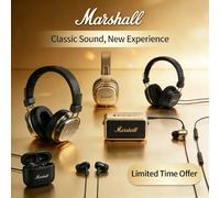 Écouteurs sans fil Marshall MOTIF II ANC, Bluetooth, suppression active du bruit, écouteurs intra-auriculaires Hi-Fi, basses profondes, micro Brown-Monitor II