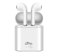Écouteurs sans fil - Media-Tech - TWS - Bluetooth 4.2 - Microphone intégré - Powerbank blanc