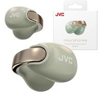 Écouteurs sans Fil nearphones JVC de Type Earcuff avec Arceau Brillant, Ajustement Confortable, Connexion multipoint, Bluetooth 5.3, autonomie de 24 Heures - HA-NP1T-GN (édition Perle Olive Salée)