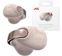 Écouteurs sans Fil nearphones JVC de Type Earcuff avec Arceau Brillant, Ajustement Confortable, Connexion multipoint, Bluetooth 5.3, autonomie de 24 Heures - HA-NP1T-PN (édition Perle Pêche Sable)