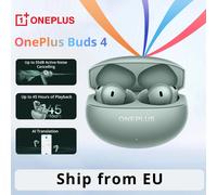 Écouteurs sans fil OnePlus Buds 4 : réduction active du bruit jusqu'à 55 dB, double haut-parleur avec double DAC, Bluetooth 5.4, jusqu'à 45 heures d'autonomie avec le boîtier noir