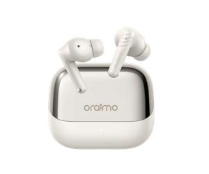 Écouteurs Sans Fil oraimo SpaceBuds Neo+ Blancs : ANC Hybride, Son Spatial Sound360™ et 30h d'Autonomie