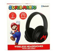 Écouteurs sans fil - OTL Technologies - Super Mario - Pliables - Bluetooth V5.3 - LED intégrée