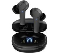 Écouteurs sans fil pour Honor400 90 200Lite 200Pro 200 90Smart X6c X8 X8a X7b X6a X6 X6b Magic7 6 5 4Lite & Pro Écouteurs 5.3 Bluetooth IPX6 Intra-auriculaires Smart Touch 35 heures de lecture (noir)